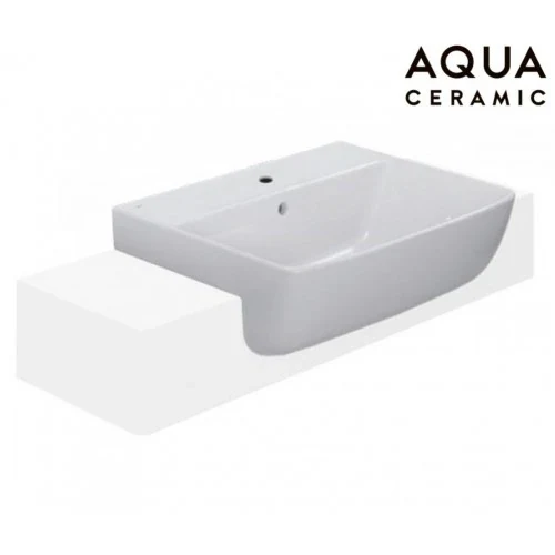 Lavabo chậu rửa mặt INAX AL-345VEC bán âm ba lỗ (AL345VEC)