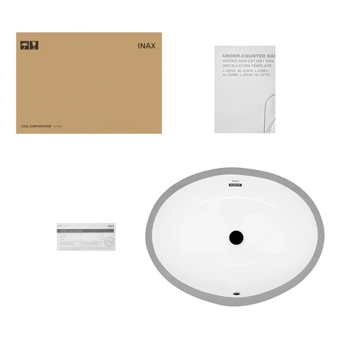 Lavabo chậu rửa mặt INAX L-2293V âm bàn (L2293V)