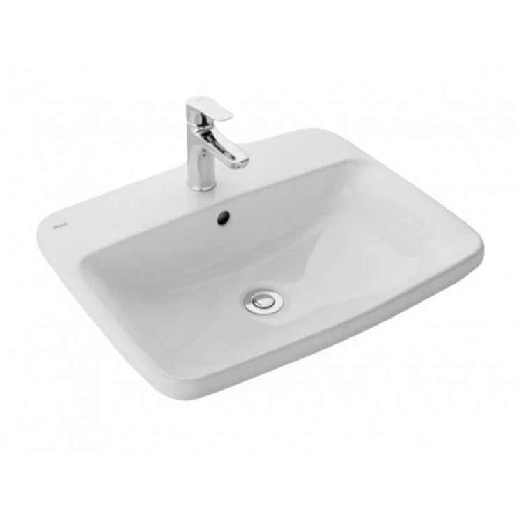 Lavabo chậu rửa mặt INAX L-2398V bán âm dương vành (L-2398V)
