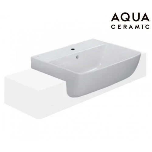 Lavabo chậu rửa mặt INAX AL-345VEC bán âm ba lỗ (AL345VEC)