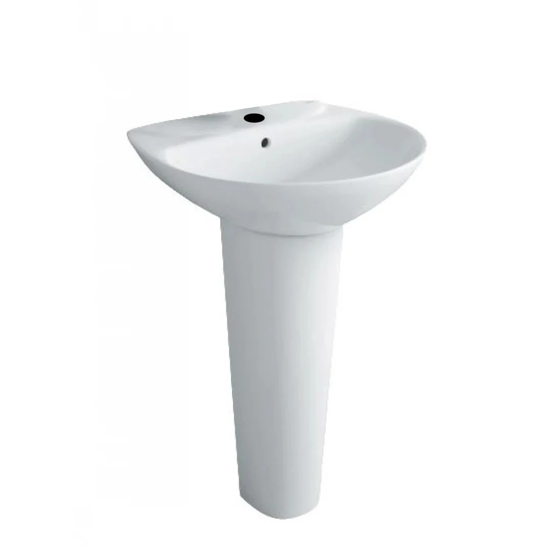 Lavabo chậu rửa mặt INAX L-285V treo tường + chân dài (L288V)