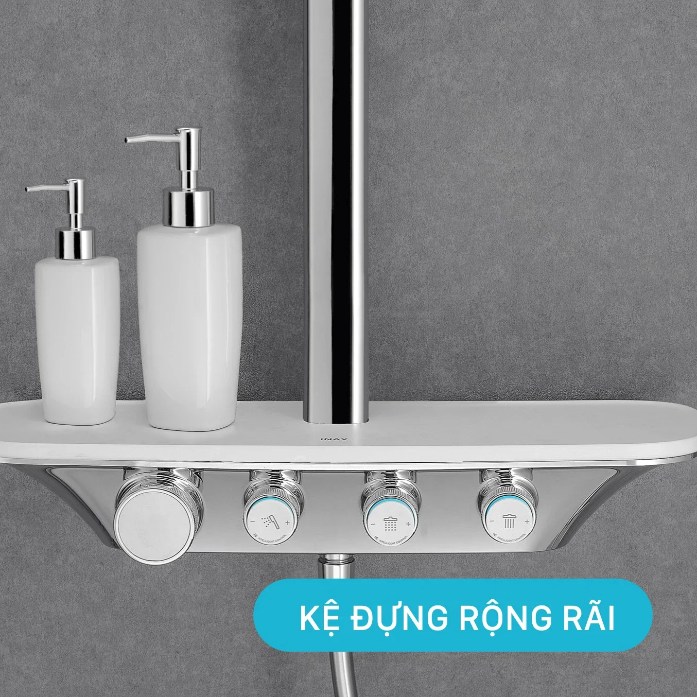 Cây sen tắm đứng nóng lạnh INAX BFV-655T tự động (BFV655S)
