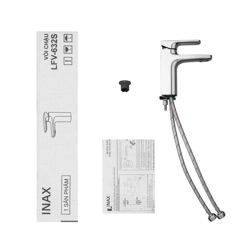 Vòi lavabo chậu rửa mặt INAX LFV-632S nóng lạnh gật gù không kèm ống xả