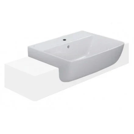 Lavabo chậu rửa mặt INAX L-345V bán âm 3 lỗ (L345V)
