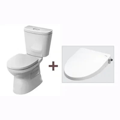 Bồn cầu 2 khối INAX C-306A nắp rửa cơ CW-S15VN