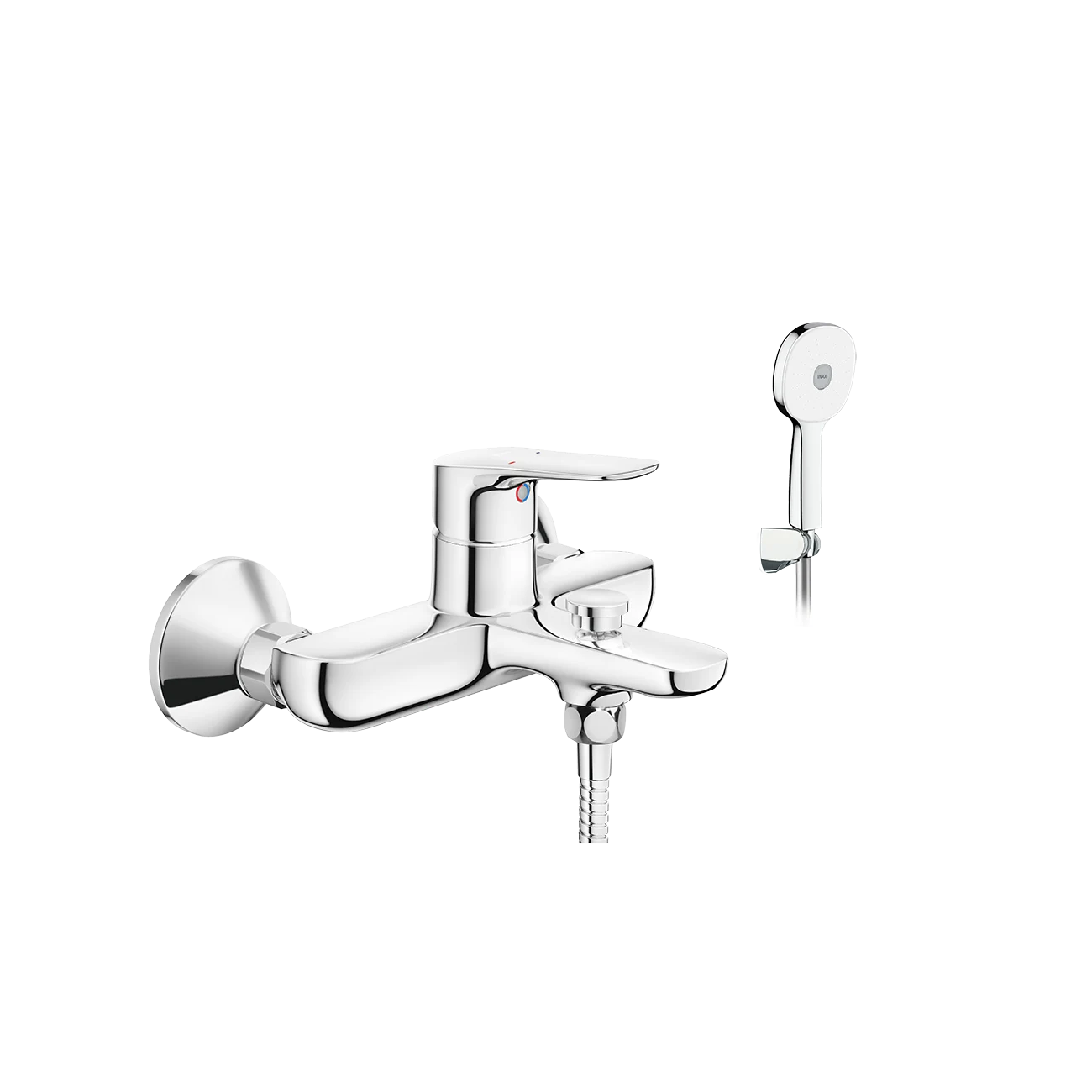 Vòi sen tắm nóng lạnh INAX BFV-1403S-8C tay sen tăng áp si (BFV1403S-8C)