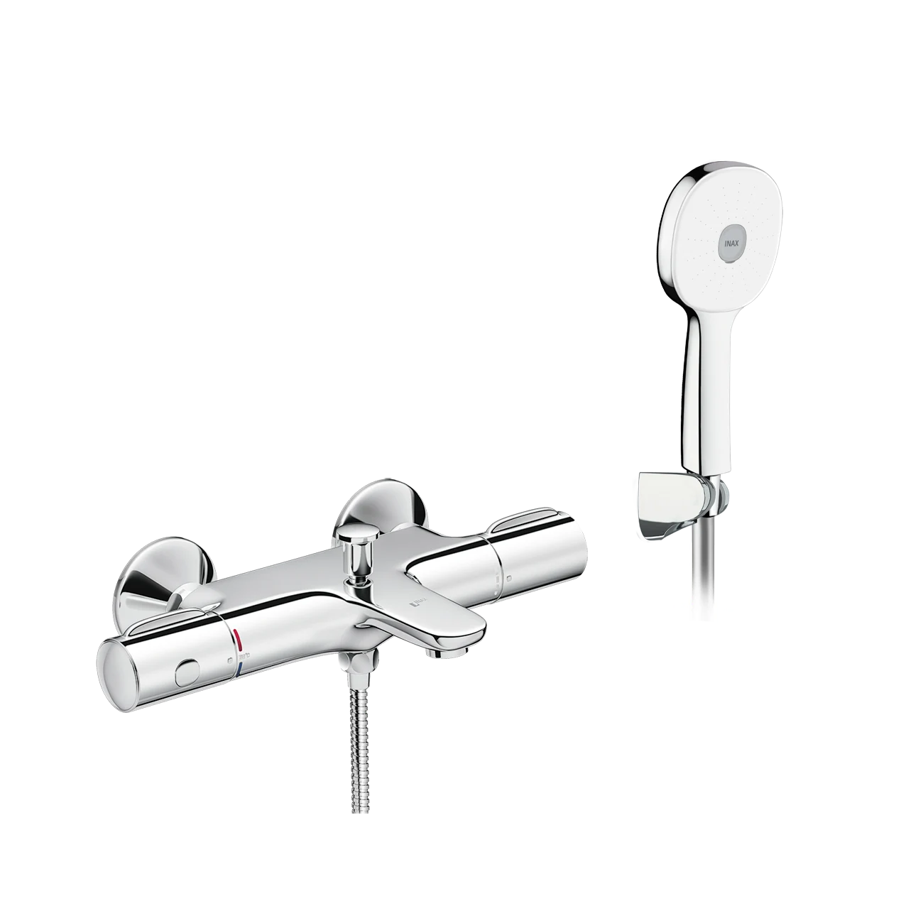 Vòi sen tắm nóng lạnh INAX BFV-3413T-8C tự động tay sen tăng áp si (BFV3413T-8C)