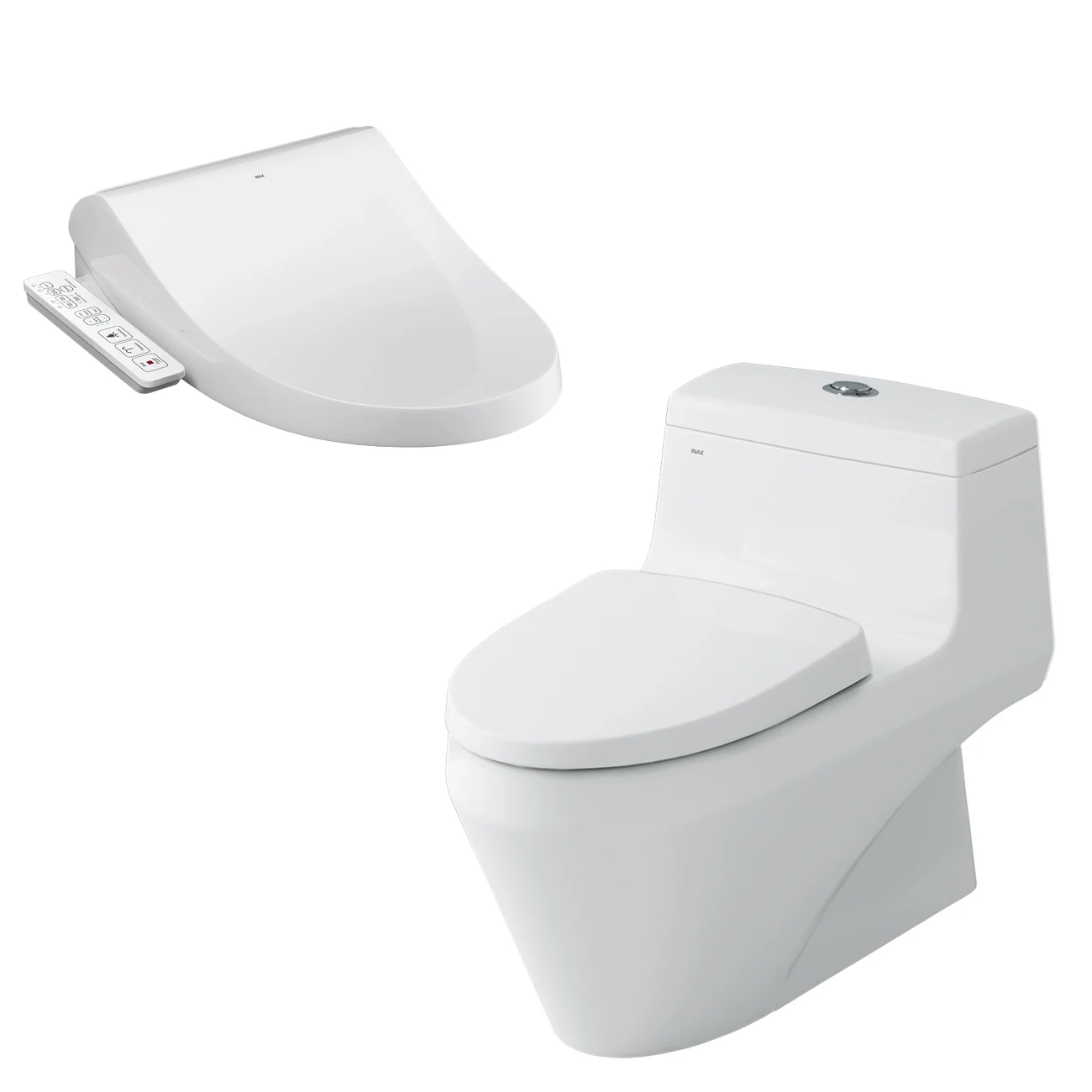 Bồn cầu 1 khối INAX AC-1035 nắp rửa điện tử CW-H18VN