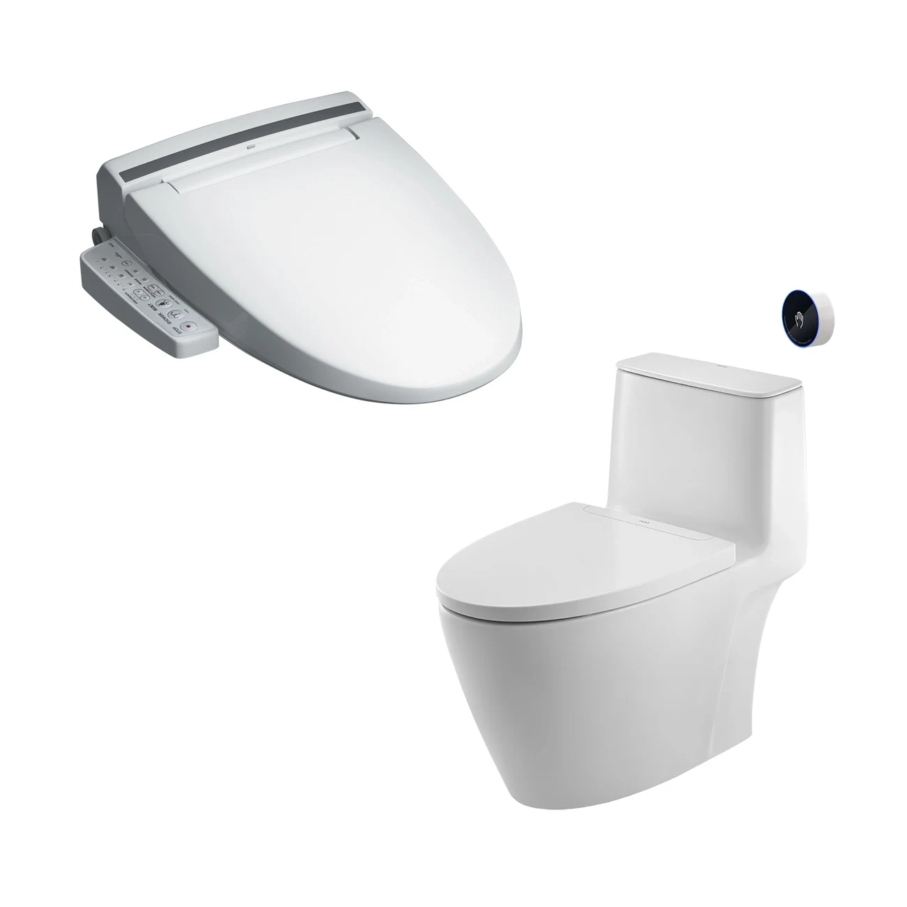 Bồn cầu 1 khối INAX ACT-902 xả cảm ứng nắp rửa CW-KB22AVN