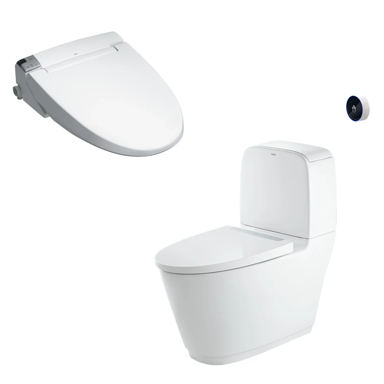 Bồn cầu 2 khối INAX ACT-832 xả cảm ứng nắp rửa CW-KB22AVN