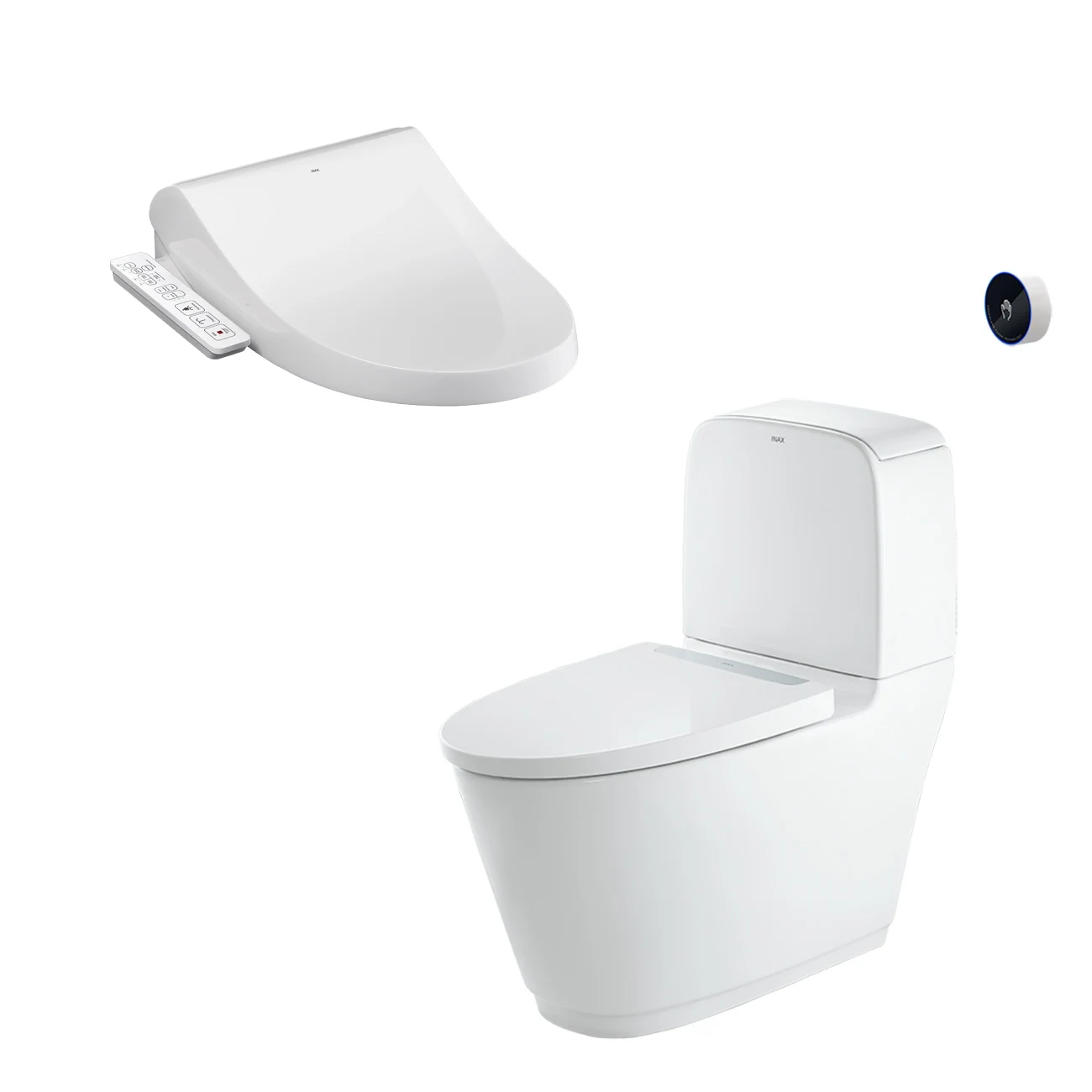 Bồn cầu 2 khối INAX ACT-832 xả cảm ứng nắp rửa CW-H18VN