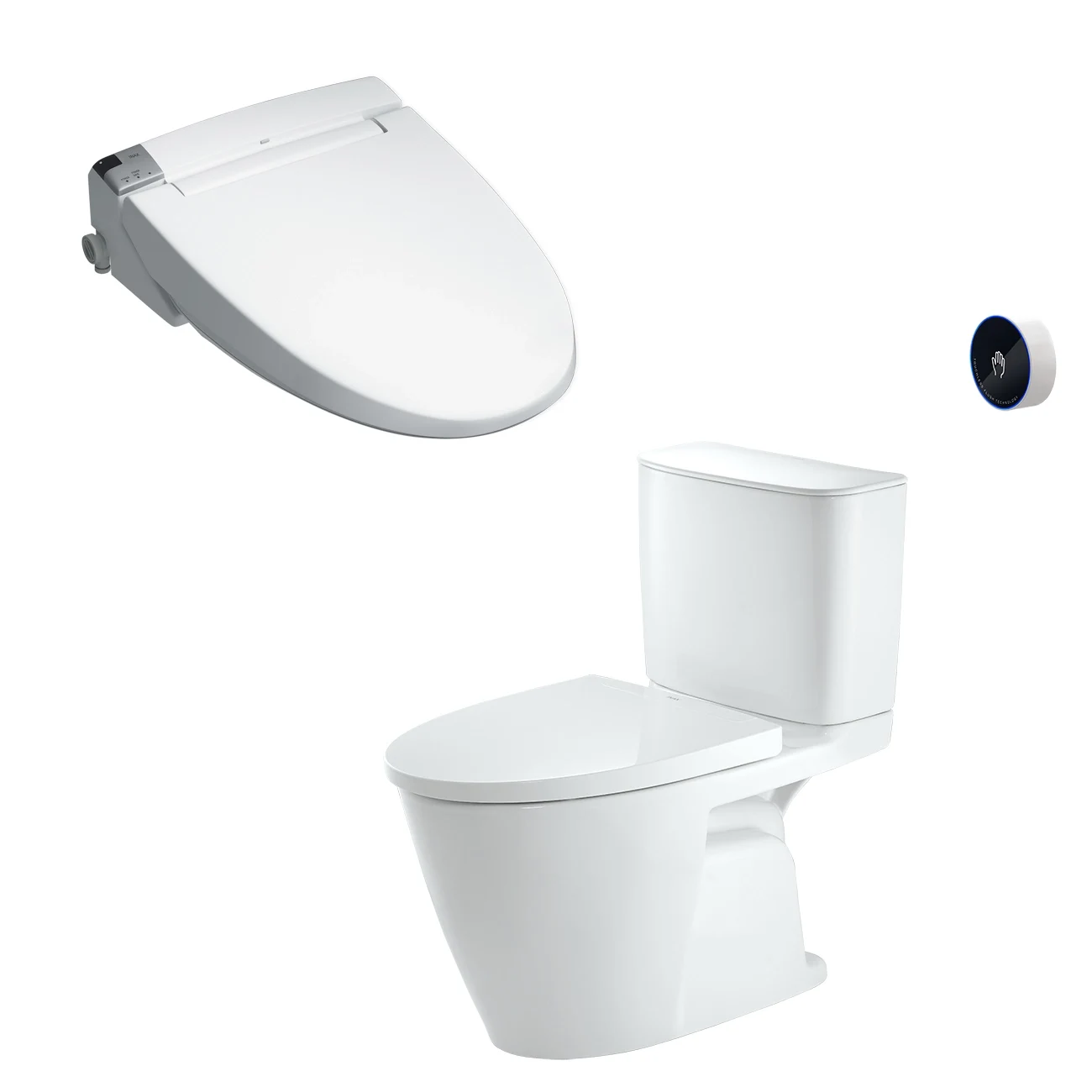 Bồn cầu 2 khối INAX ACT-602 xả cảm ứng nắp rửa CW-KA22AVN