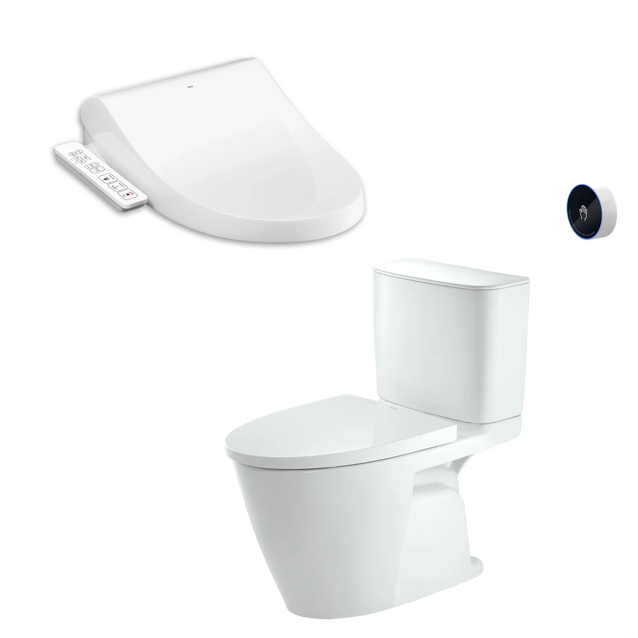 Bồn cầu 2 khối INAX ACT-602 xả cảm ứng nắp rửa CW-H17VN