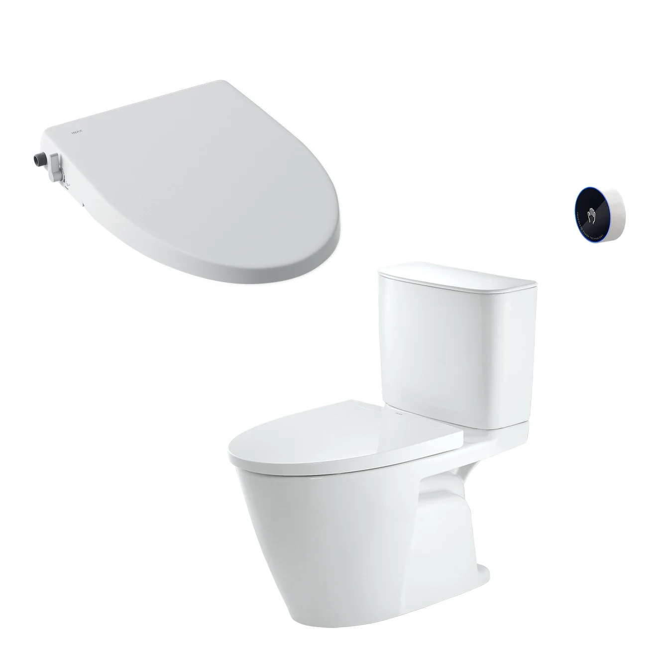 Bồn cầu 2 khối INAX ACT-602 xả cảm ứng nắp rửa CW-S15VN