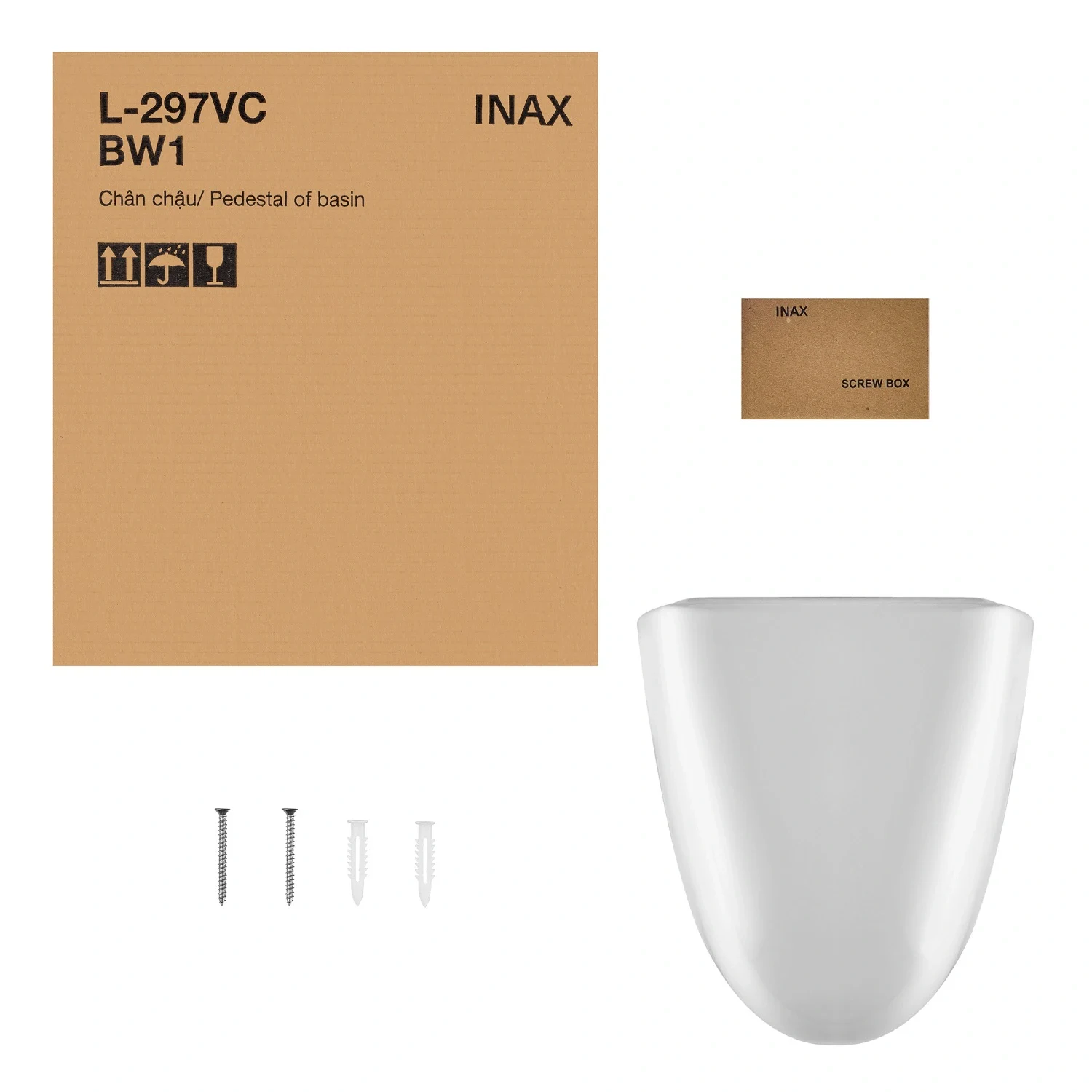 [Bỏ mẫu] Chân lavabo chậu rửa mặt INAX L-297VC (L297VC)