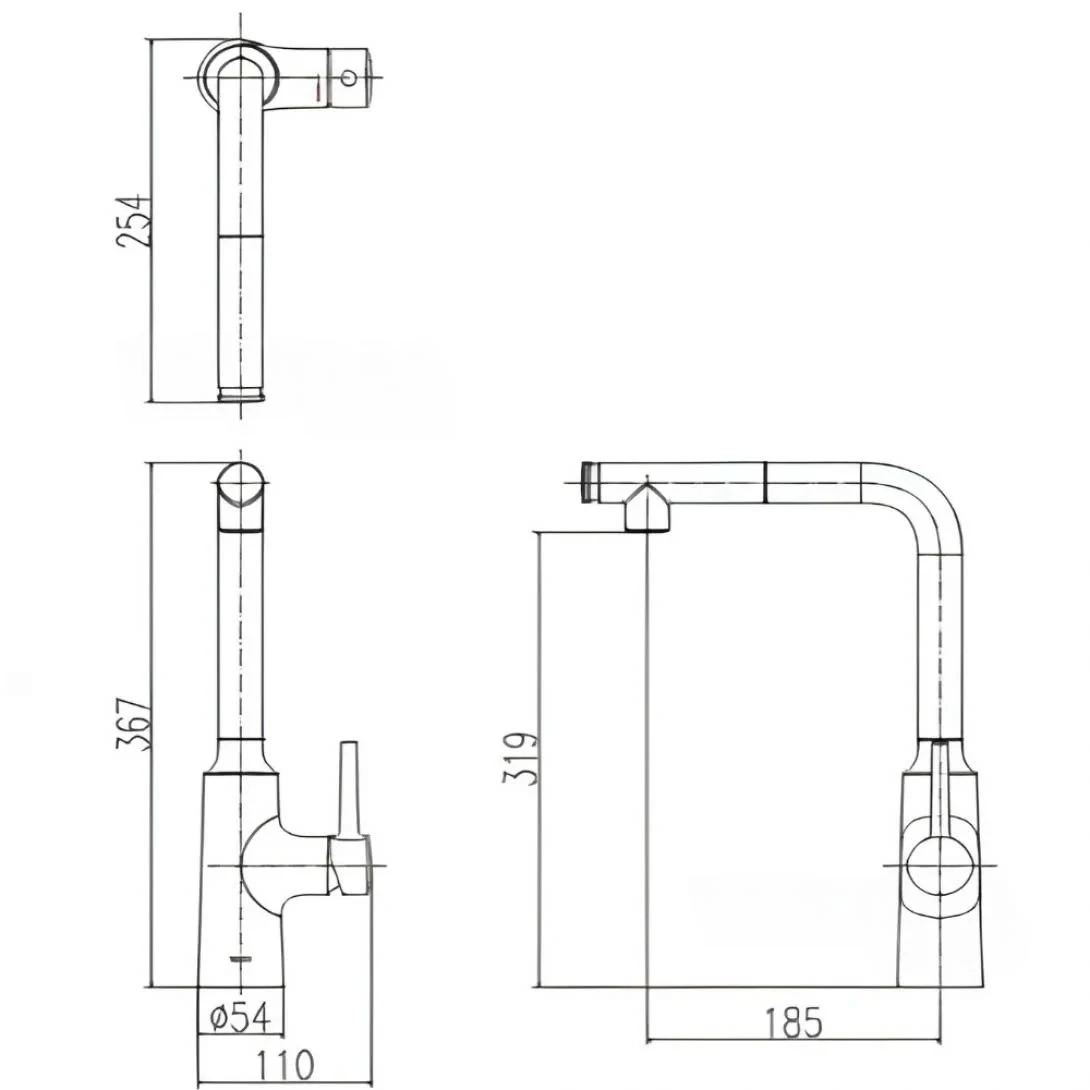 Vòi Rửa Chén Bát Inax SFV-907SX (SFV907SX) Nóng Lạnh Rút Dây
